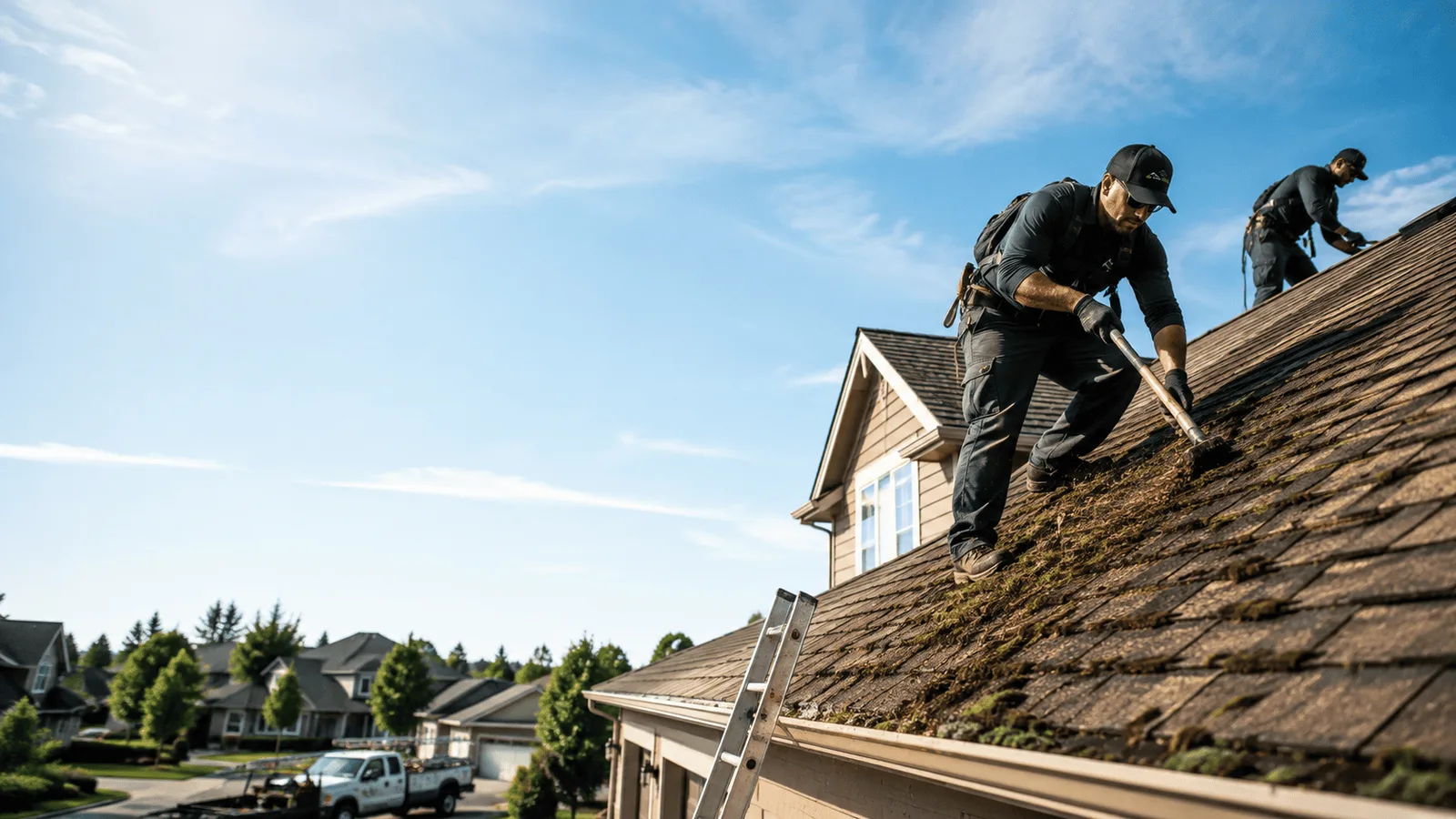 Roof Moss Removal in Bronson, KS near me